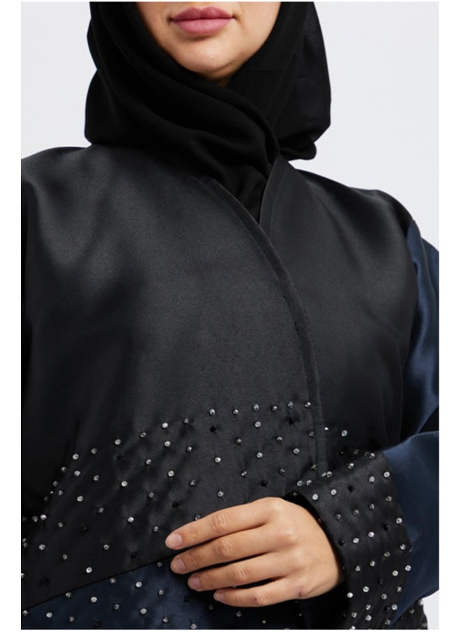 Evva Evva Luxury Saudi Abaya for Women – Elegant Open Front Modest Wear in Premium Fabric – Ideal for Ramadan, Eid, and Everyday Elegance  - Image 3