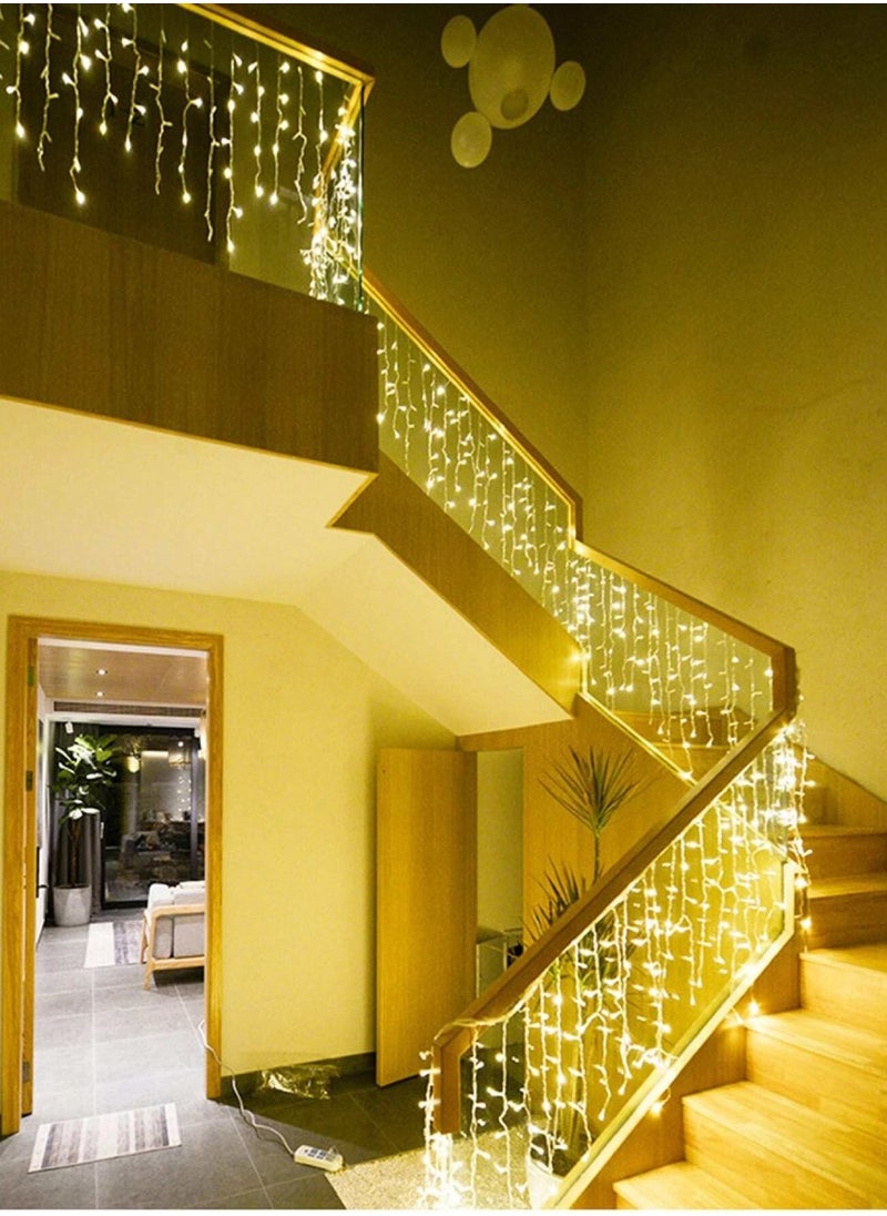 Ramadan Light LED String Lights Indoor Outdoor Warm White Lights Clear Wire 10 Meter 8 Modes Twinkle Lights For Ramadan Decoration
