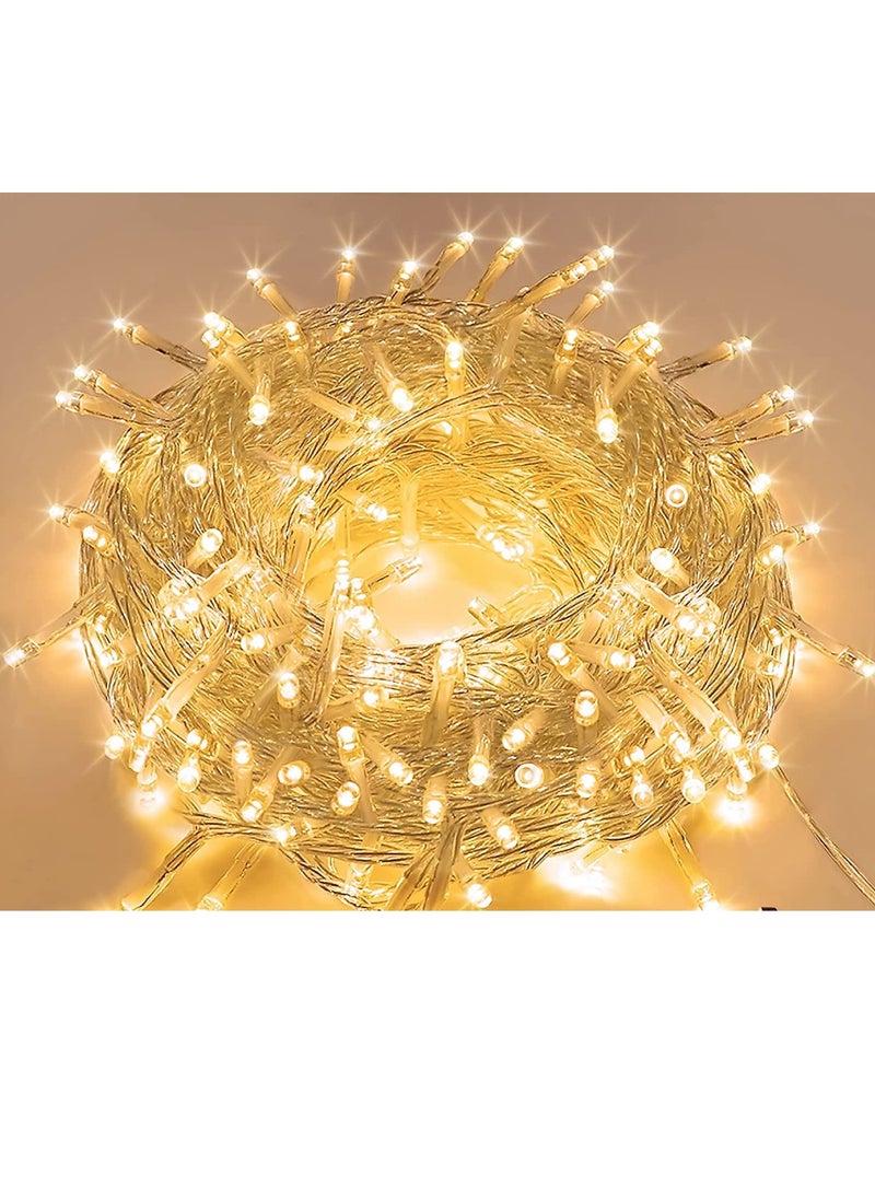 Ramadan Light LED String Lights Indoor Outdoor Warm White Lights Clear Wire 10 Meter 8 Modes Twinkle Lights For Ramadan Decoration