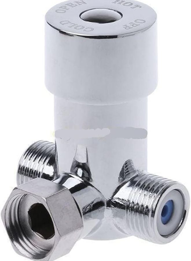 Brass Ball Valve G1 2 Inch Hot Cold Water Mixing Thermostatic Valve Two In Out - Image 1