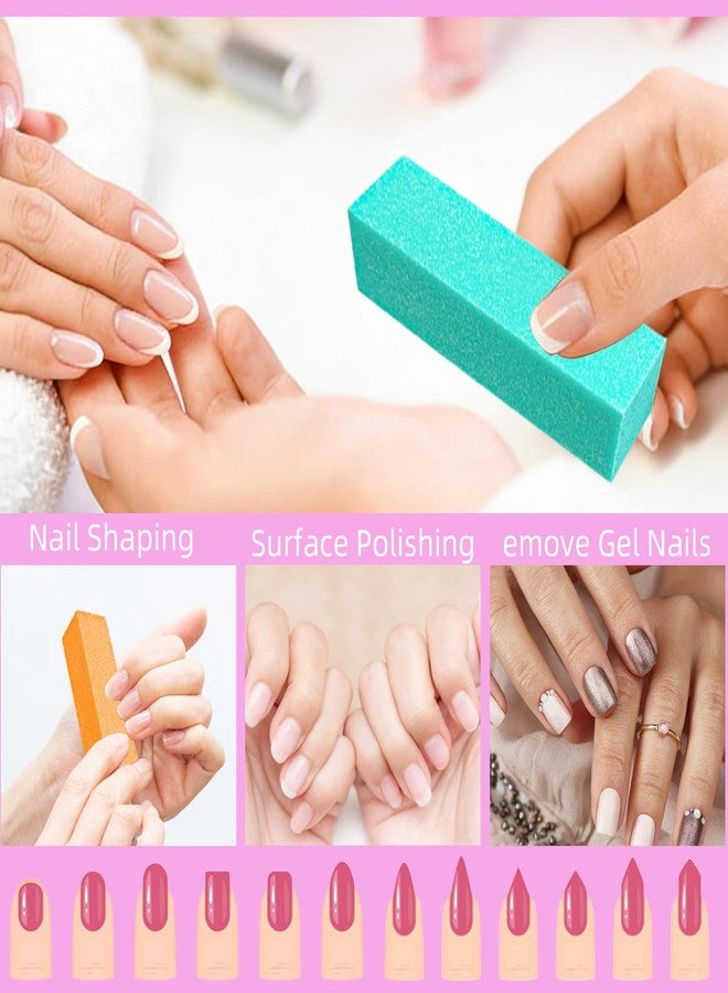 TKYZMS 14 Pack Nail Buffer Blocks, 4 Sided 120 Grit Nails Fingernail Shine Buffing Filer, Nail Sanding Block for Natural & Acrylic Nails, Professional Manicure Buffe Shine & Smooth Nail Polisher(Mix Color) - Image 4