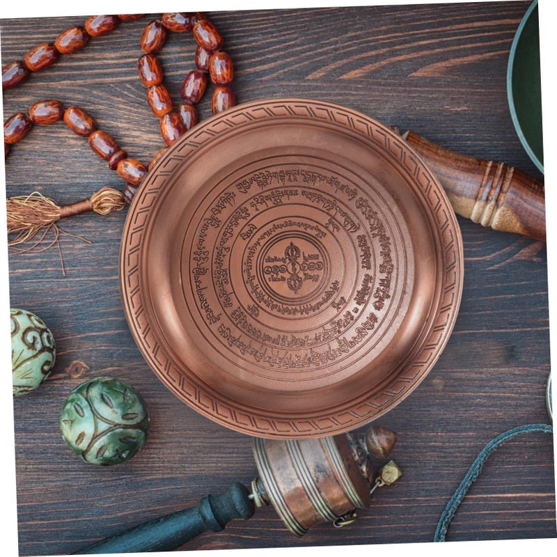 Metal Tray Ash Container Vintage Incense Holder Temple Plate For Worship Use - Image 4
