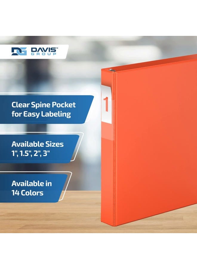 Davis Group Premium Economy, Angle D Ring, Binder, 6 Pack 1" - Image 4