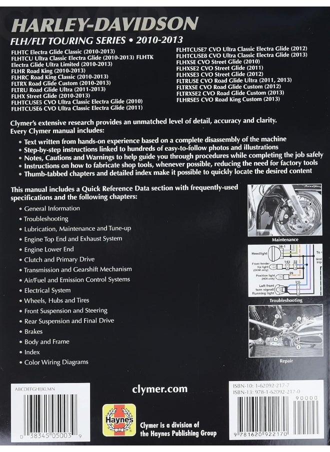 Harley-Davidson FLH/FLT Touring Series Motorcycle (2010-2013) Service Repair Manual  - Image 4