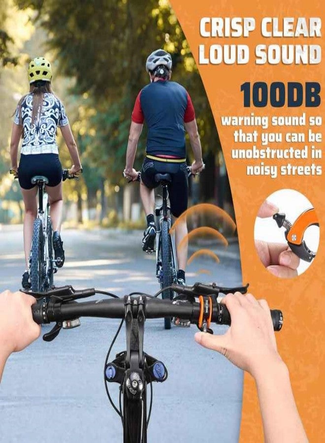 Chrisphil Hidden Bike Bell Conch Clear Long Sound Tricycle Horn (Orange) - Image 5