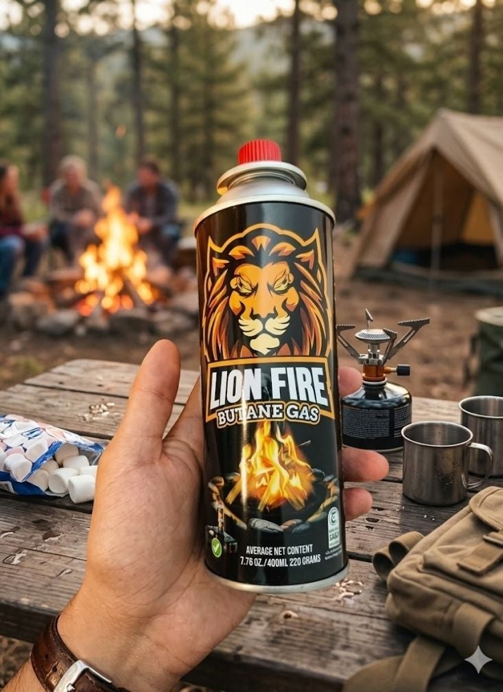 Lion Butane Lighter Gas for Any Type of Lighter 220g - Image 2