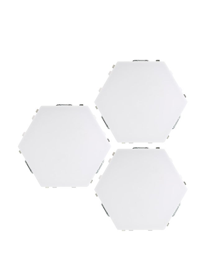 NIBEMINENT Pack Of 3 Touch Control Ambient LED Wall Light White 17.5 x 11 12centimeter - Image 1