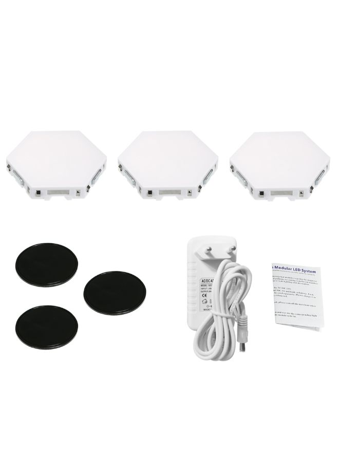 NIBEMINENT Pack Of 3 Touch Control Ambient LED Wall Light White 17.5 x 11 12centimeter - Image 2