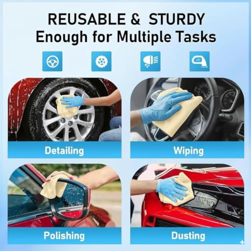 Showstopper Microfiber Cleaning Cloth Roll, Reusable Tear Away Microfiber Towels,Washable, Ultra Absorbent, Rags Cleaning, Dishcloths, Cleaning Cloth for Car, Home or Kitchen. (Cream, 25cm X 25cm) - Image 4