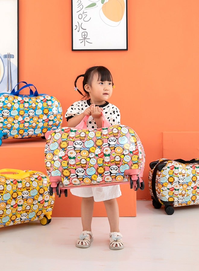 Kids Trolley Case, Ride-On Suitcase 2 In 1 Kid Luggage Organizer Waterproof Carry On Travel Bag Children's Motorcycle Trunk Storage Box,Kids Luggage With Spinner Wheels  - Image 5