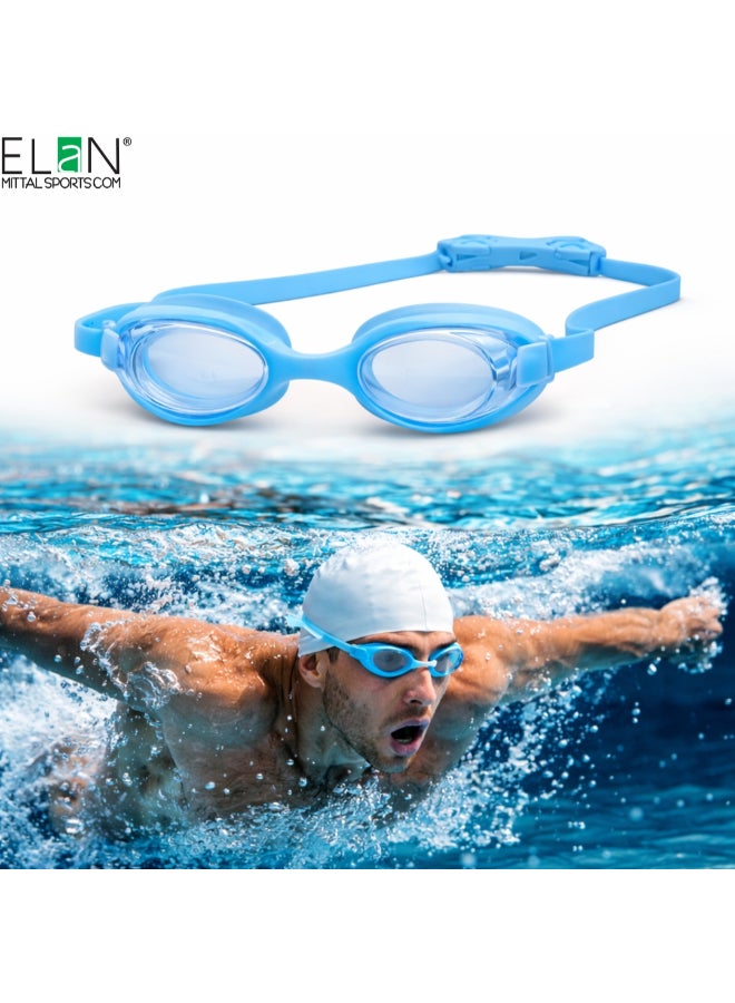 ELAN Morex One-Piece Silicone Swim Goggles - Sea Green Edition - High-Strength Vacuum Leak-Proof Design - Premium Anti-Fog & UV Protection Swimming Goggles - Stylish No-Leak Gear for Women & Men - Image 1