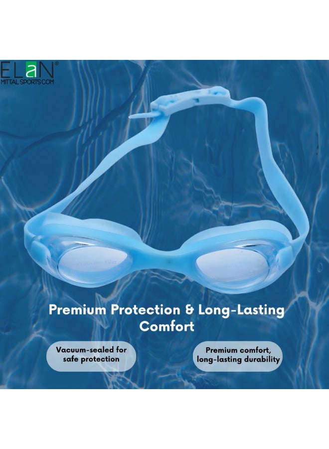 ELAN Morex One-Piece Silicone Swim Goggles - Sea Green Edition - High-Strength Vacuum Leak-Proof Design - Premium Anti-Fog & UV Protection Swimming Goggles - Stylish No-Leak Gear for Women & Men - Image 3