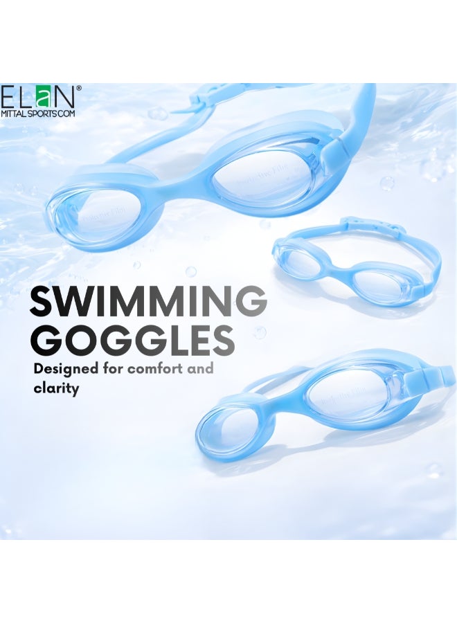 ELAN Morex One-Piece Silicone Swim Goggles - Sea Green Edition - High-Strength Vacuum Leak-Proof Design - Premium Anti-Fog & UV Protection Swimming Goggles - Stylish No-Leak Gear for Women & Men - Image 5