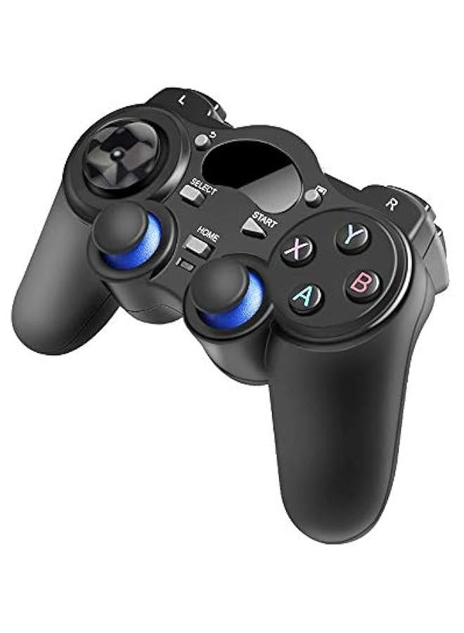 يد تحكم ألعاب لاسلكية يو اس بي للكمبيوتر المحمول والكمبيوتر (ويندوز XP/7/8/10) وبلاي ستيشن 3 والستيم - أسود - Image 3