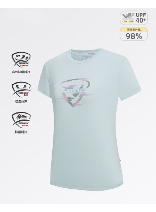 NorthLand Women's Short Sleeve T-shirt New Fashion Sports Tee Summer Moisture-wicking Antibacterial - Image 1