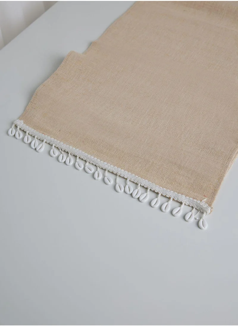 Ayra Jute Runner With Beads & Tassel