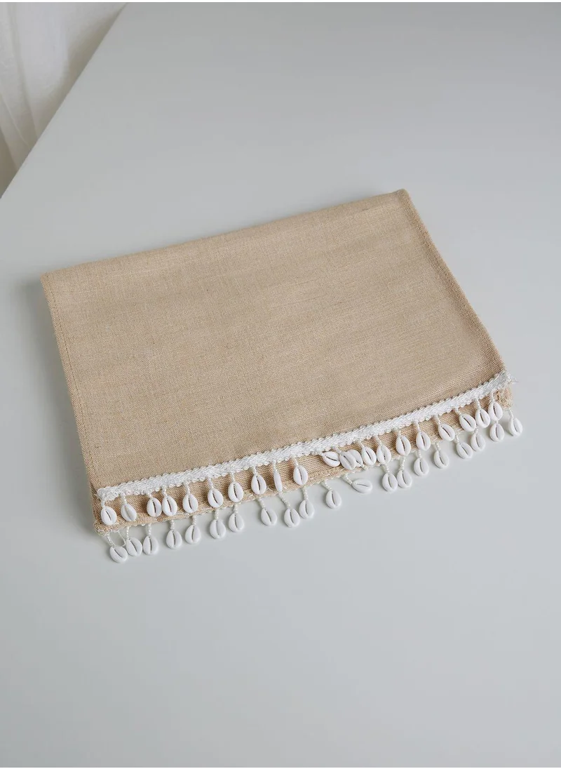 Ayra Jute Runner With Beads & Tassel