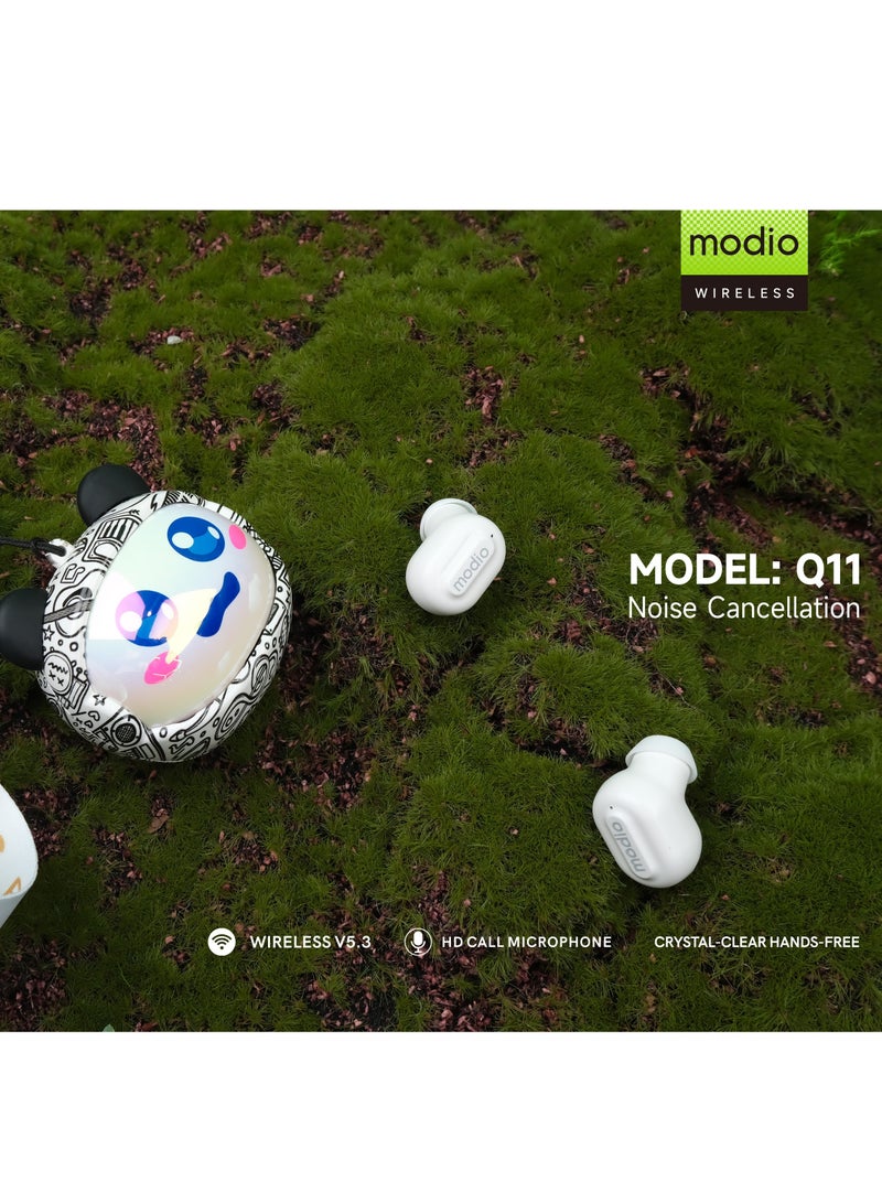 NEW Modio Q11 Change Face Earbuds – Customizable Design, Premium Sound, and Comfortable Fit - Image 2