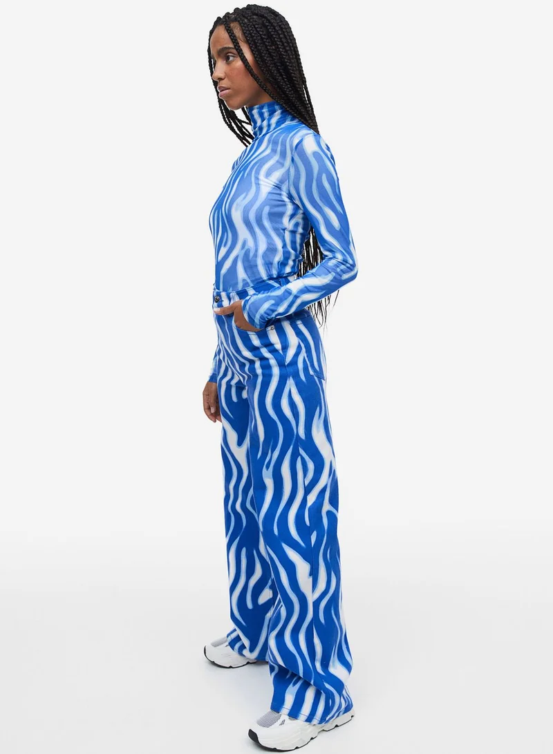 H&M Printed Wide Leg Pants