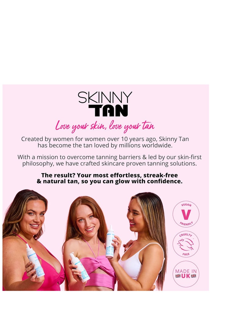Skinny Tan Skinny Tan Body Glow Gradual Tan Lotion - Lightweight, Fast-Absorbing Formula - Coconut and Vanilla Scent - Enriched with Aloe Vera and Guarana - Natural, Streak Free Gold Color - Medium - 9.4 oz  - Image 3