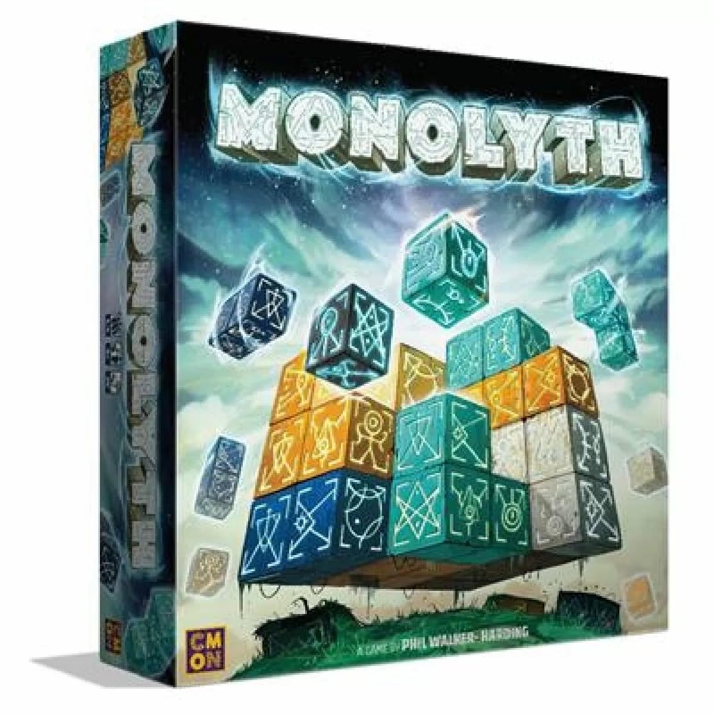 CMON Monolyth | Monolith Building Strategy Board Game | Tactile Puzzle | Fun Family Activity for Kids and Adults | Ages 8+ | 1-4 Players | 30 Minutes Playtime, Multicolor (MNL001) - Image 1