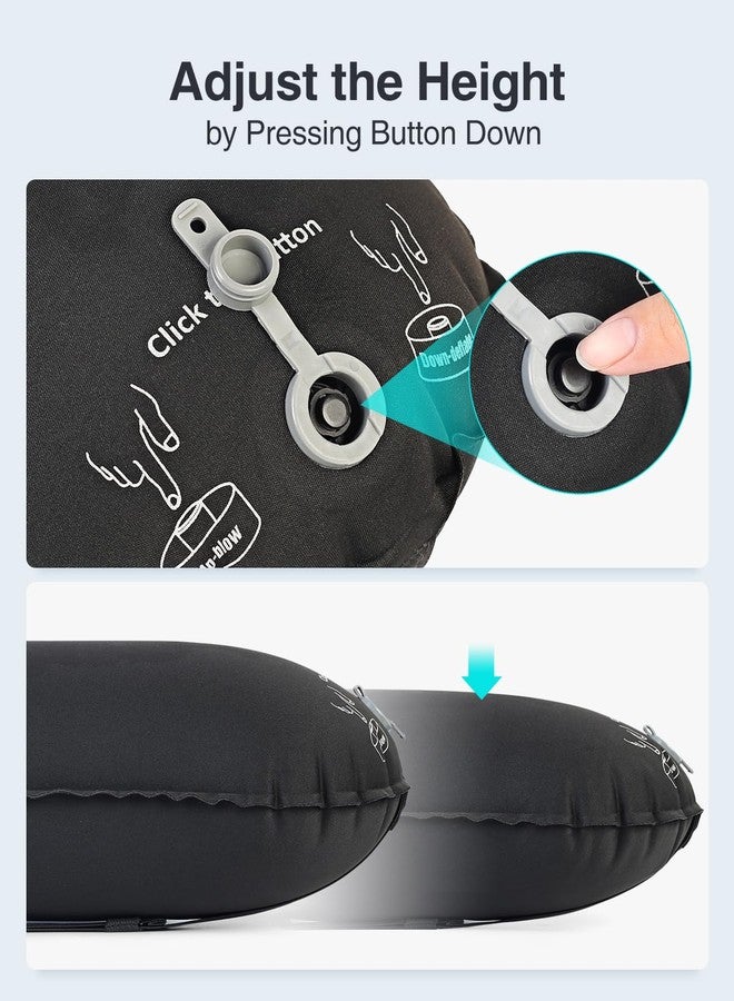 Luxtude Inflatable Lumbar Pillow for Airplane Travel, Lumbar Support Pillow for Office Chair/Car, Self-Inflating Travel Airplane Pillows, Back Support Pillows for Reducing Back/Neck Pain - Image 5