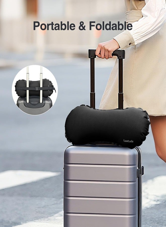 Luxtude Inflatable Lumbar Pillow for Airplane Travel, Lumbar Support Pillow for Office Chair/Car, Self-Inflating Travel Airplane Pillows, Back Support Pillows for Reducing Back/Neck Pain - Image 4