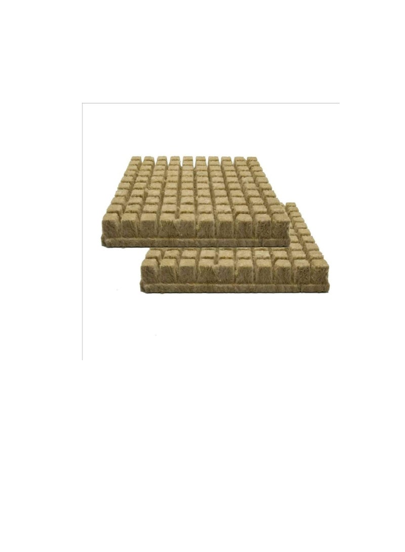 Generic Boyuanweiye 001 25x25x40mm Practical Mini Hydroponic Grow Compress Base Soilless Cultivation Garden Rockwool Cubes Media Planting Greenhouse 50 Cubes  - Image 3