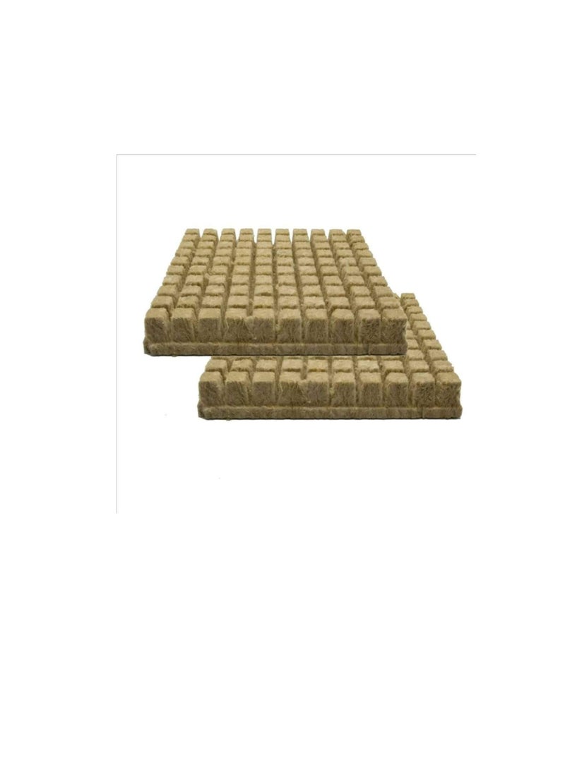 Generic Boyuanweiye 001 25x25x40mm Practical Mini Hydroponic Grow Compress Base Soilless Cultivation Garden Rockwool Cubes Media Planting Greenhouse 50 Cubes  - Image 1