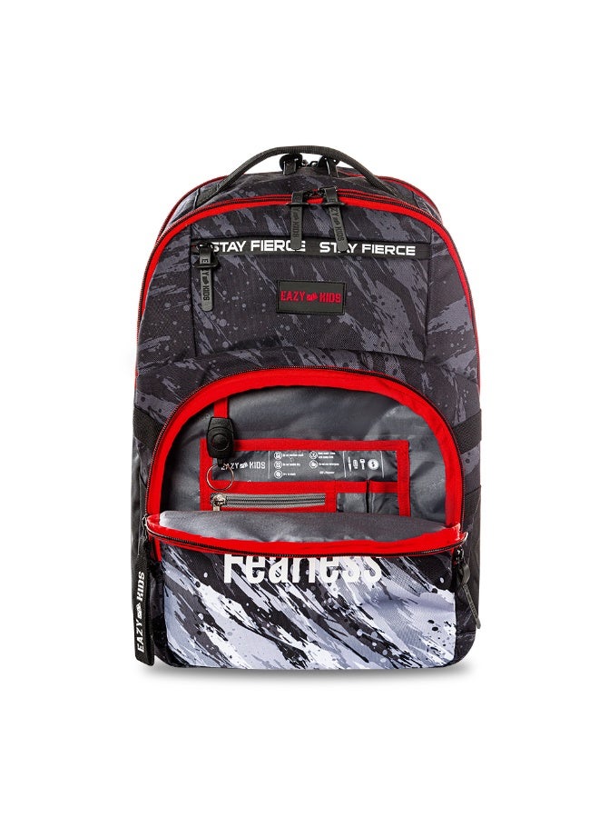 Eazy Kids Eazy Kids 20" School Bag w/ 4 Wheel Trolley, Laptop Compartment - Fast & Fearless Black  - Image 5