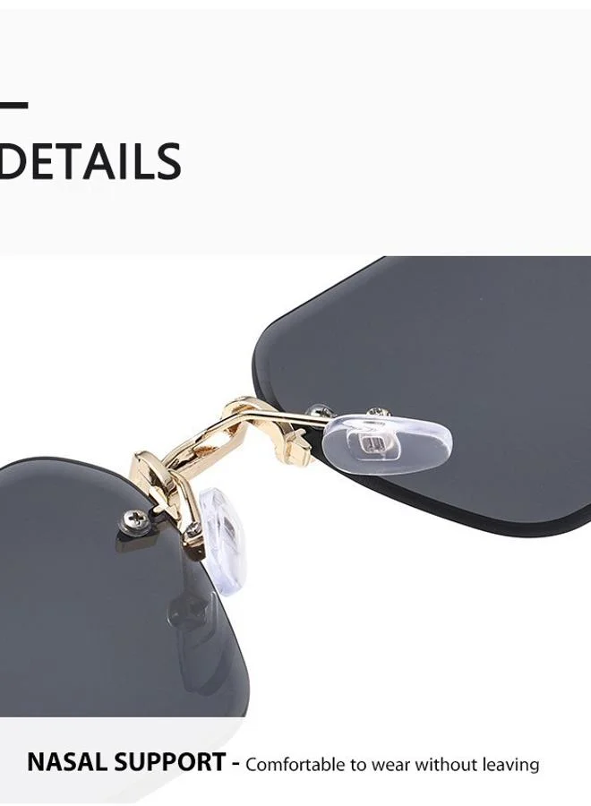 Take Two  Retro Rimless Square Sunglasses for Women | Best Price UAE