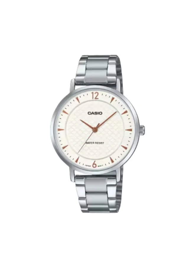 كاسيو Women's Stainless Steel Analog Watch LTP-VT04D-7A - 34 mm