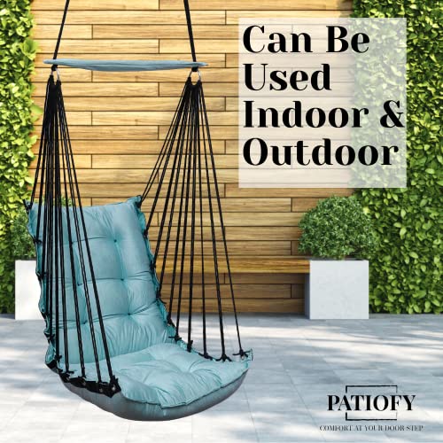 Patiofy Baby Swing/Swing For Kids/Jhula For Kids/Baby Hanging Swing/Baby Hanging Swing Chair/Baby Swing Chair/Swing For Kids For Home/Kids Chair/Swing For Kids -Ocean Blue-Metal,20 Cm,4 Cm - Image 3