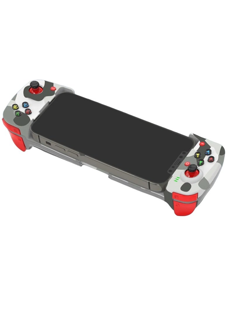 Generic Mobile Game Controller, Bluetooth 5.0 Wireless Stretchable Gamepad, Ergonomics Design Plug And Play Game Controller, Non Slip Grip Retractable Joystick For Mobile Phone, (Camo White)  - Image 1