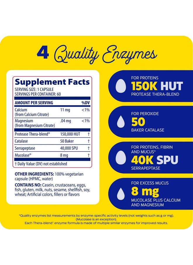 ENZYMEDICA - ENZYMEDICA Enzyme Defense Capsules, 120 Count - Image 1