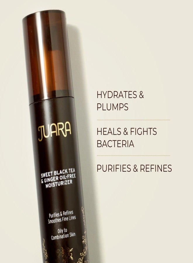 JUARA: Sweet Black Tea & Ginger Oil-Free Moisturizer | Matte Finish Lotion Reduces Shine | Deluxe Moisturizing Facial Treatment | Plumping Hyaluronic Acid | Paraben & Sulfate Free | Vegetarian | 1.7oz - Image 2