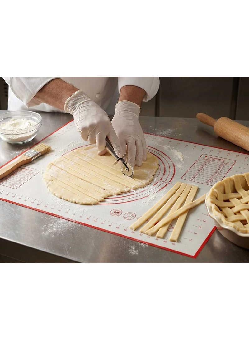 70x50cm Silicone Baking Mat - Nonstick Pastry & Dough Rolling Mat for Bread, Cookies, Pizza | Easy Clean, Heat Resistant, Food Grade | Large Kitchen Baking Tool for Home & Pro Use - Image 3