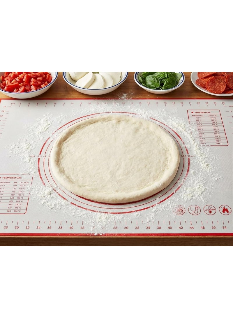 70x50cm Silicone Baking Mat - Nonstick Pastry & Dough Rolling Mat for Bread, Cookies, Pizza | Easy Clean, Heat Resistant, Food Grade | Large Kitchen Baking Tool for Home & Pro Use - Image 4