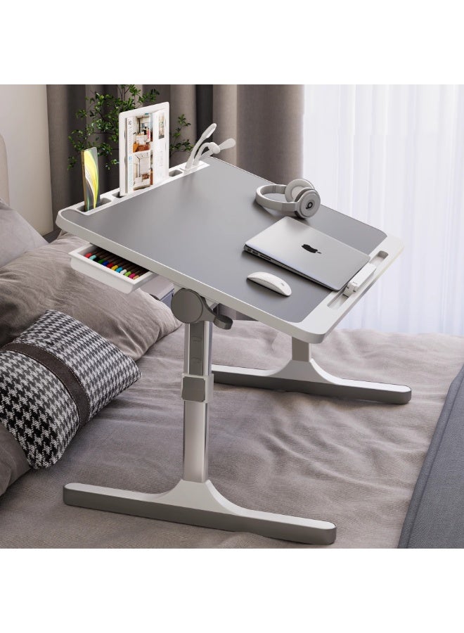 كيلا طاولة كمبيوتر محمول كبيرة قابلة للتعديل، مكتب سرير للكمبيوتر المحمول، مكتب للسرير، طاولة كمبيوتر محمول محمولة، طاولة سرير قابلة للتعديل، مكتب محمول، طاولة سرير للكمبيوتر المحمول، حامل كمبيوتر محمول للسرير، مكتب أرضي - Image 1