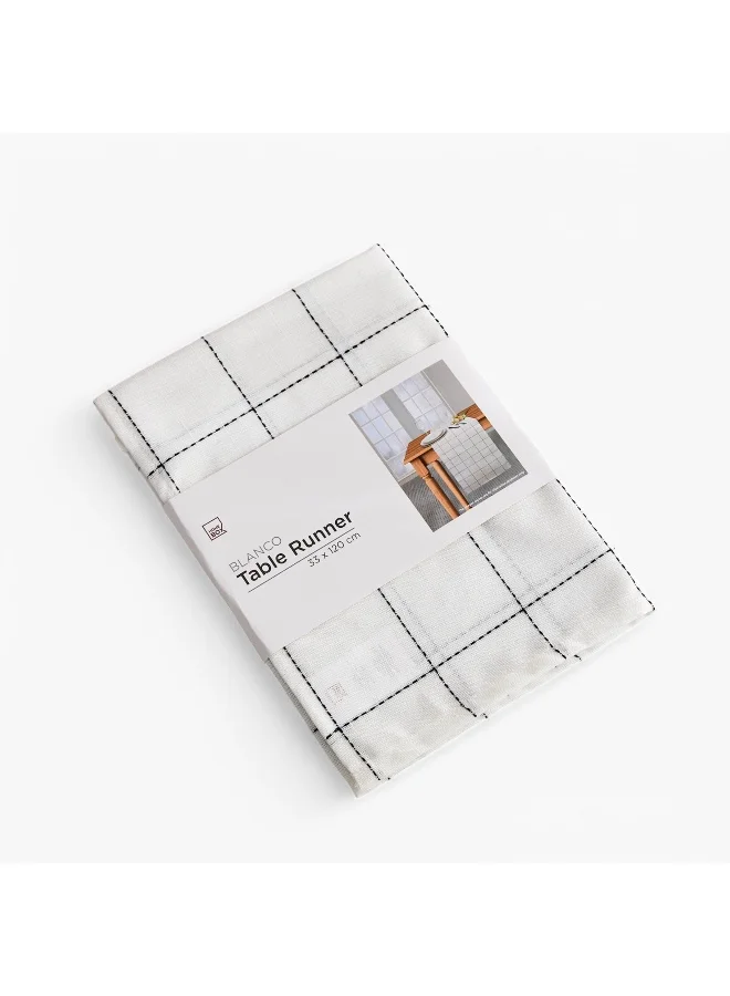 Home Box Blanco Check Table Runner - 33x120 cm