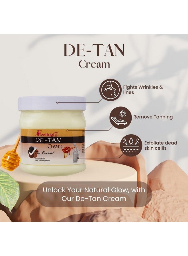 Feelhigh De-Tan Cream and Wine Scrub Combo (Pack of 2) Each 500ml - Image 3