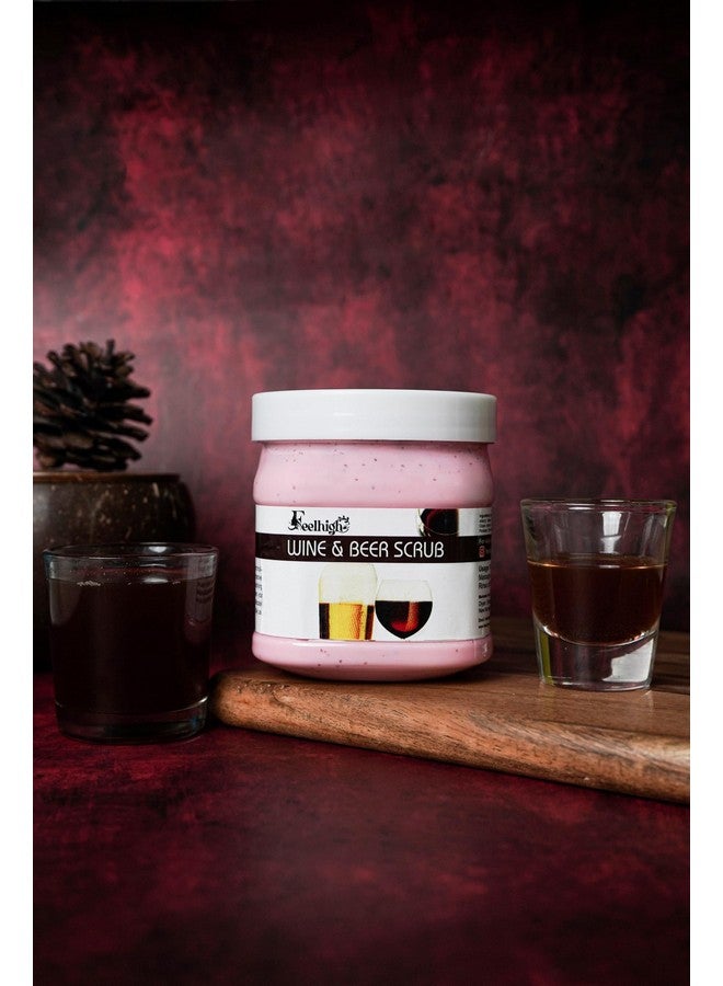 Feelhigh De-Tan Cream and Wine Scrub Combo (Pack of 2) Each 500ml - Image 4