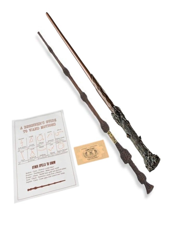 FUSKED Magical Wizard Wand with Authentic Details for Kids Unisex Party Costume Christmas Cosplay Accessory, Magical Costume Theme Party (Dumbledore and HP) - Image 1