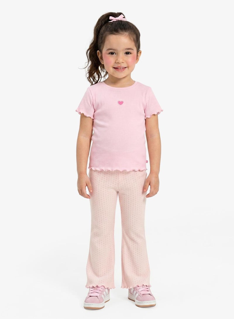 NAME IT Kids Striped Bootcut Leggings - Image 1