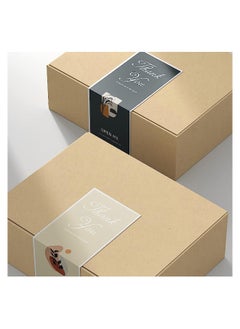 Box Seal Stickers, Thank You Package Labels, Adhesive Labels Decorative Baking Gift Bags Packaging Decals, for Cards Envelope Gift Boxes Envelope Seals Stickers (3 Pack-150Pcs)