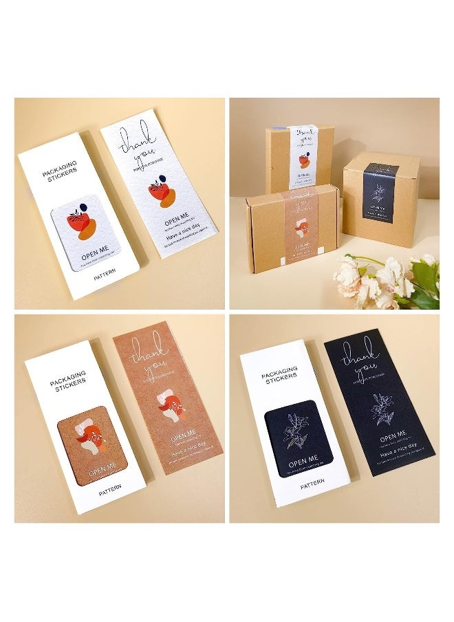 Generic - Box Seal Stickers, Thank You Package Labels, Adhesive Labels Decorative Baking Gift Bags Packaging Decals, for Cards Envelope Gift Boxes Envelope Seals Stickers (3 Pack-150Pcs) - Image 1