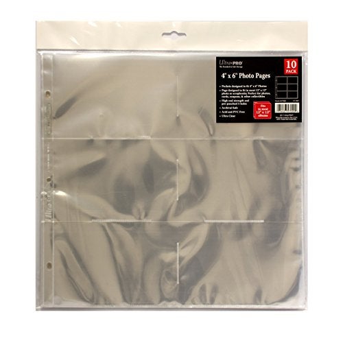 Ultra Pro Ultra Pro 12Ã¢â‚¬Â x 12Ã¢â‚¬Â Photo Pages for 4" x 6" Inch Prints, 10-Pack  - Image 1