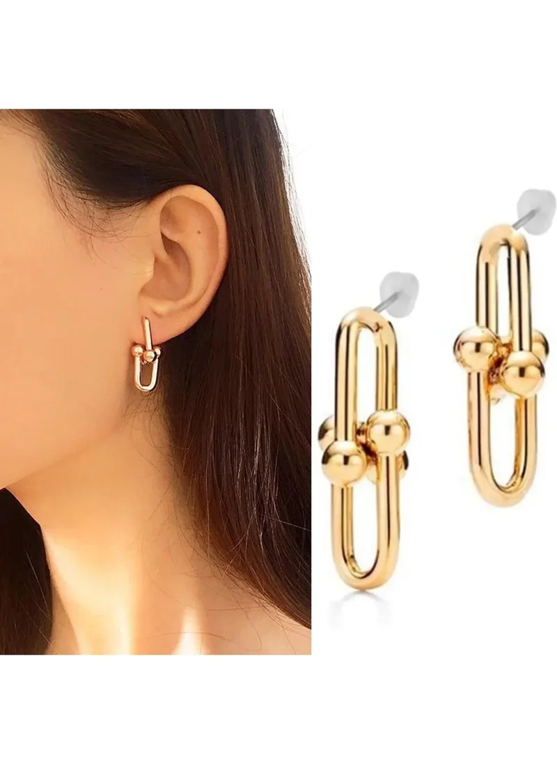 باهلس Gold Color Earrings
