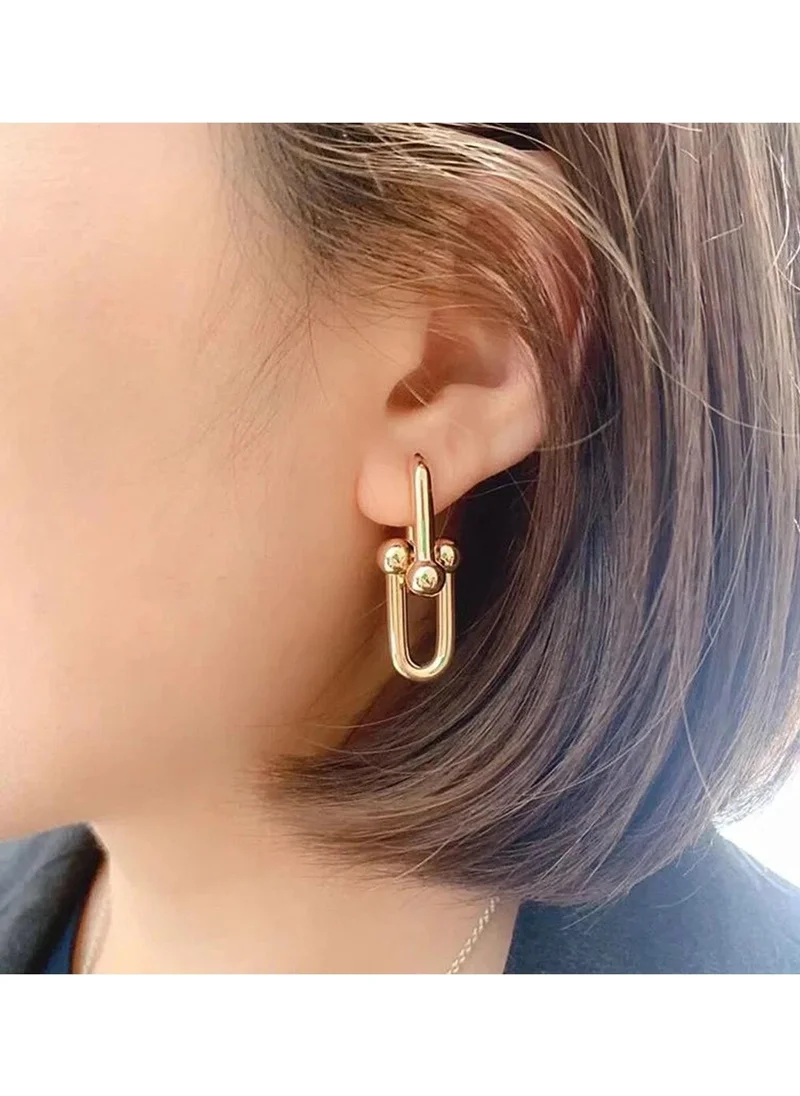 باهلس Gold Color Earrings