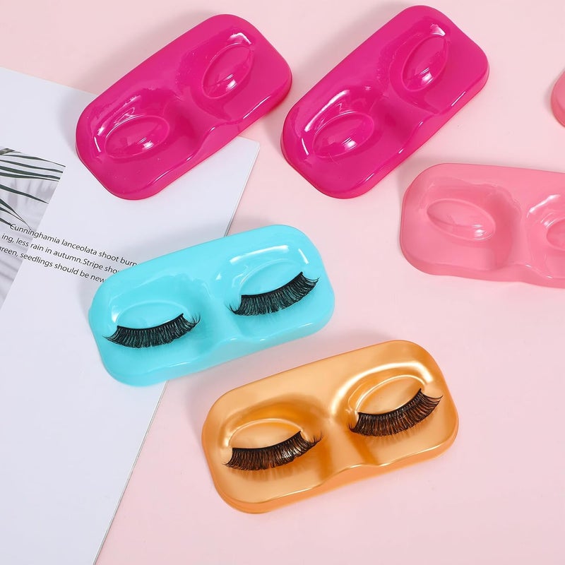 Assorted Color Eyelash Storage Trays for False Eyelash Organization, Thickened PVC Lash Holders, Organizer for Lash Techs and Beginners - Image 4